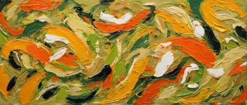 abstract painting,abstracts,orange blossom,orange tree,khokhloma painting,abstraction,braque d'auvergne,pieces of orange,braque francais,yellow orange,post impressionist,brushstroke,background abstract,calendula,abstract artwork,marigolds,flora abstract scrolls,paint strokes,orange flowers,oil on canvas,Conceptual Art,Oil color,Oil Color 20