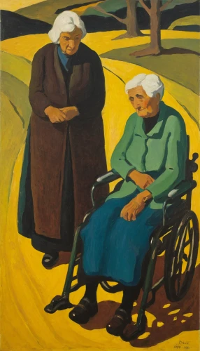 old couple,woman sitting,pensioners,elderly people,pensioner,elderly person,elderly lady,nursing home,men sitting,pilgrims,grandparents,old woman,elderly,elderly man,older person,old age,caregiver,grandmother,khokhloma painting,care for the elderly,Art,Artistic Painting,Artistic Painting 27