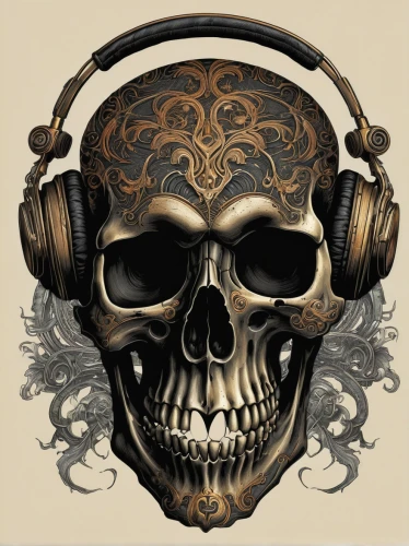 audiophile,listening to music,music player,music,audio player,headphone,music is life,hip hop music,head phones,blogs music,stereophonic sound,music background,musicplayer,headphones,skulls and,earphone,listening,flayer music,music system,skull and crossbones,Illustration,Black and White,Black and White 01