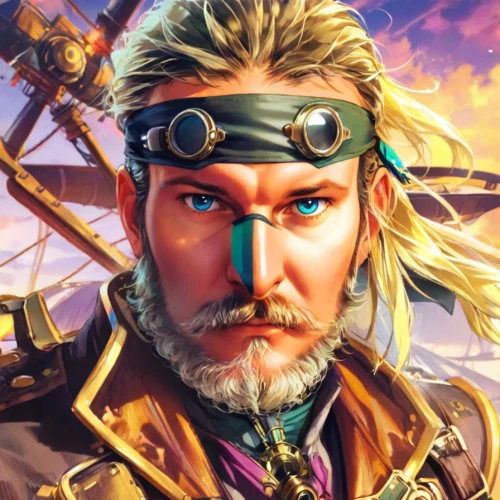 pirate,galleon,caravel,viking,seafarer,key-hole captain,admiral von tromp,konstantin bow,portrait background,pirate treasure,corsair,east indiaman,mariner,captain,sea hawk,pirates,cg artwork,twitch icon,nautical banner,tankerton