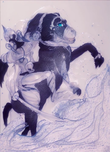 water dog,dog in the water,milk splash,blue picardy spaniel,watercolor dog,rain cats and dogs,basset bleu de gascogne,wolf's milk,constellation wolf,water splashes,color dogs,milk bath,dog drawing,ice bears,splashing around,blue painting,indigo,mergus,splashing,fluid,Game&Anime,Manga Characters,Fantasy