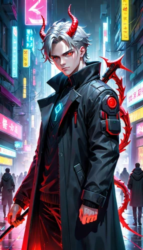 cyberpunk,persona,cyber glasses,shinjuku,yukio,would a background,cg artwork,gangneoung,cyber,game illustration,red background,pandemic,background images,villain,kado,shinigami,devil,gangstar,joker,ren,Anime,Anime,General