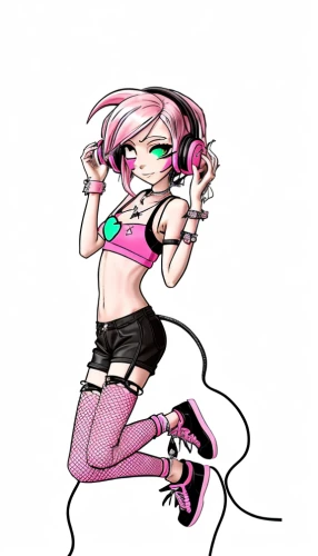 rockabella,punk design,rocker,hip rose,pink vector,punk,roller skate,vector girl,roller derby,neo-burlesque,chibi girl,poison,roller skating,png transparent,artistic roller skating,fever clover,vocaloid,mic,streampunk,incarnate clover