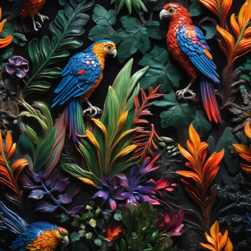 tropical birds,colorful birds,parrots,macaws of south america,rainbow lorikeets,macaws,rare parrots,lorikeets,tropical floral background,parrot feathers,sun conures,edible parrots,color feathers,couple macaw,passerine parrots,garden birds,bird painting,tropical animals,parrot couple,macaws blue gold,Photography,Artistic Photography,Artistic Photography 02