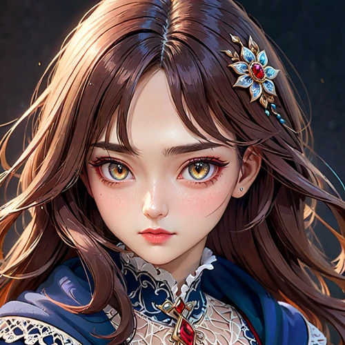 fantasy portrait,vanessa (butterfly),game illustration,custom portrait,portrait background,doll's facial features,fairy tale character,amano,xizhi,girl portrait,female doll,mystical portrait of a girl,cg artwork,hanbok,sultana,flora,ayu,elza,gentiana,xiaochi,Anime,Anime,General