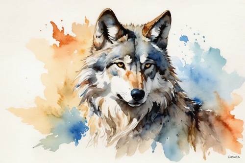 watercolor dog,european wolf,watercolour fox,wolfdog,gray wolf,wolf,canidae,saarloos wolfdog,northern inuit dog,wolves,watercolor,howling wolf,watercolor paint,dog illustration,howl,watercolor painting,canis lupus,malamute,watercolor background,coyote,Art,Classical Oil Painting,Classical Oil Painting 40