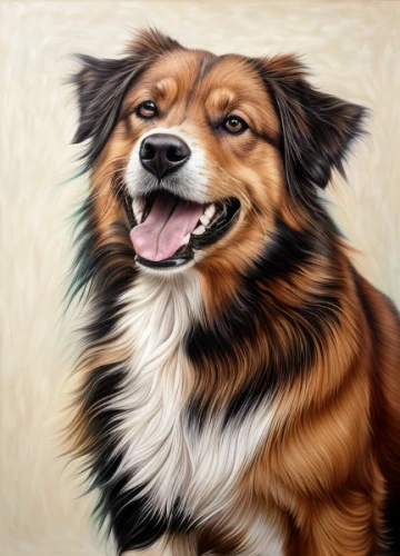 australian shepherd,shetland sheepdog,dog shetland sheepdog,australian collie,collie,english shepherd,shetland sheepdog tricolour,pet portrait,scotch collie,icelandic sheepdog,rough collie,dog drawing,bernese mountain dog,cardigan welsh corgi,welsh sheepdog,pembroke welsh corgi,the pembroke welsh corgi,welsh cardigan corgi,cheerful dog,dog illustration,Calligraphy,Painting,Colourful