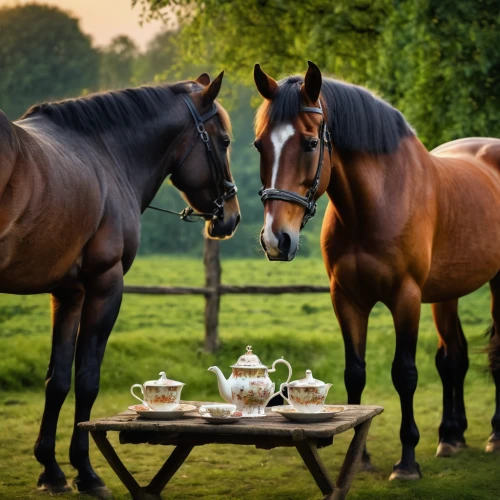 beautiful horses,arabian horses,equines,horse supplies,two-horses,horses,dinner for two,equine,teatime,shire horse,tea service,tea party,romantic dinner,horse breeding,equine half brothers,tea time,horse riders,stable animals,horse stable,horse horses,Photography,General,Fantasy