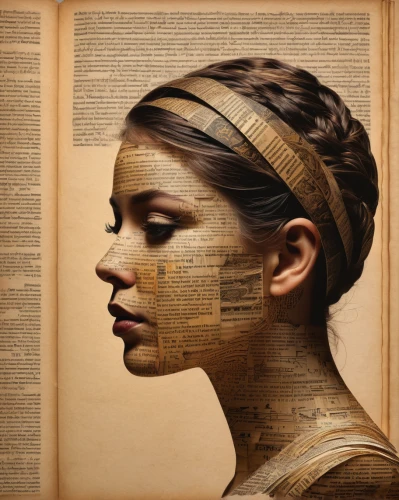 the girl studies press,blonde woman reading a newspaper,book pages,girl studying,sci fiction illustration,kraft paper,women's novels,gold foil art,woman thinking,ancient egyptian girl,newspaper reading,bookworm,woman of straw,pages,bibliology,readers,gold paint stroke,book illustration,book antique,fashion illustration,Photography,General,Natural