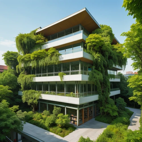 eco-construction,eco hotel,green living,grass roof,modern building,balcony garden,garden elevation,growing green,modern architecture,ecological sustainable development,japanese architecture,appartment building,office building,residential building,cubic house,3d rendering,greenery,kirrarchitecture,roof garden,hahnenfu greenhouse,Illustration,Realistic Fantasy,Realistic Fantasy 04