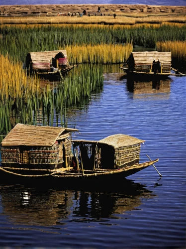 titicaca,inle lake,boat landscape,taxi boat,floating huts,wooden boats,fishing boats,row boats,water transportation,picnic boat,barges,long-tail boat,row-boat,stilt houses,wooden boat,row boat,water boat,water taxi,small boats on sea,pedal boats,Photography,Black and white photography,Black and White Photography 02