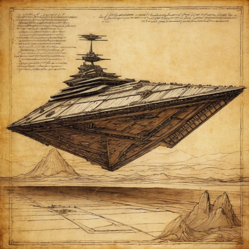 carrack,supercarrier,stealth ship,star ship,naval architecture,aircraft carrier,star line art,delta-wing,victory ship,dreadnought,ship of the line,alien ship,the ship,sci fiction illustration,airships,starship,very large floating structure,paper ship,light aircraft carrier,ships,Art,Classical Oil Painting,Classical Oil Painting 03