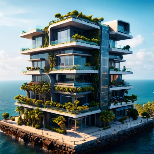 artificial island,floating islands,cube stilt houses,floating island,artificial islands,tropical house,eco hotel,residential tower,costa concordia,eco-construction,condominium,sky apartment,futuristic architecture,house by the water,house of the sea,aqua studio,hotel barcelona city and coast,apartment building,cubic house,hotel riviera,Photography,General,Sci-Fi