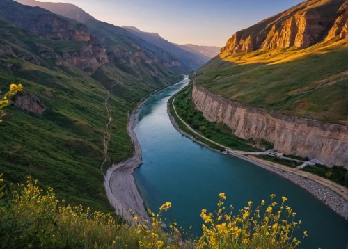 badakhshan national park,the valley of flowers,snake river,kurdistan,danube gorge,abe-e-panj river valley,gorges of the danube,kyrgyzstan,snake river lakes,horsheshoe bend,the pamir highway,caucasus,xinjiang,the mongolian and russian border mountains,rio grande river,river landscape,the pamir mountains,bow river,altyn-emel national park,romania,Conceptual Art,Daily,Daily 11