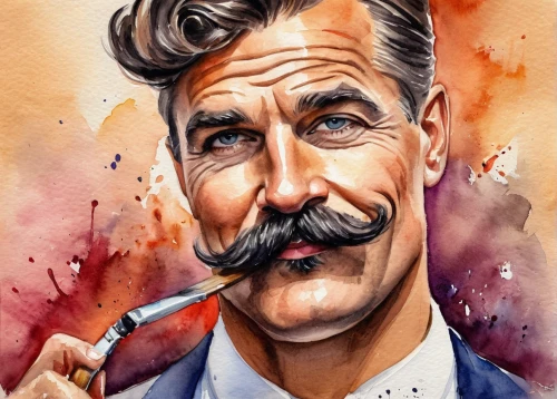 caricaturist,groucho marx,stalin,moustache,el salvador dali,italian painter,walt,pipe smoking,man portraits,artist brush,the doctor,dali,artist portrait,painting technique,wpap,chaplin,casement,caricature,albert einstein,schnauzer,Illustration,Paper based,Paper Based 24