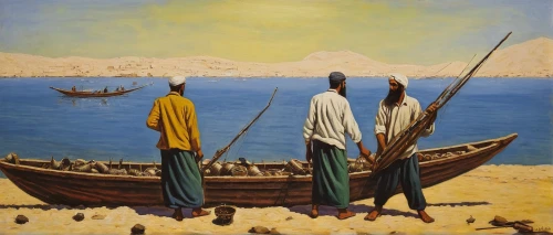 khokhloma painting,afar tribe,felucca,three wise men,the three wise men,el mar,fishermen,fishing boats,row boats,pilgrims,trireme,small boats on sea,gondolas,nomadic people,three kings,boats in the port,canoes,eritrea,long-tail boat,senegal,Conceptual Art,Sci-Fi,Sci-Fi 14