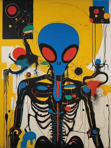 cool pop art,neon body painting,keith haring,meticulous painting,radioactivity,plasticine,modern pop art,wiring,plastic arts,autopsy,circuitry,digestive system,futura,cybernetics,anatomical,chalk outline,psychedelic art,athens art school,wall paint,electro,Art,Artistic Painting,Artistic Painting 51