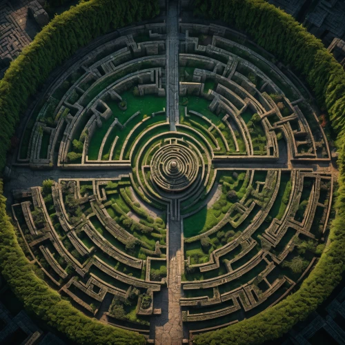 labyrinth,maze,panopticon,concentric,spiral,fibonacci spiral,time spiral,the center of symmetry,circular puzzle,circle,spirals,yantra,fibonacci,spiralling,circular,traffic circle,aerial landscape,a circle,roundabout,stargate,Photography,General,Fantasy