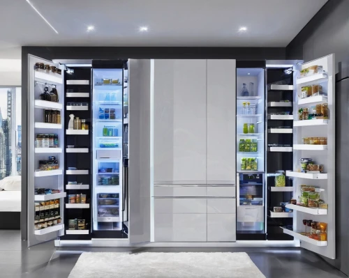 pantry,walk-in closet,wine cooler,wine cellar,storage cabinet,wine rack,food storage,wine boxes,shelving,fridge,cupboard,shoe cabinet,fridge lock,refrigerator,under-cabinet lighting,bathroom cabinet,wine bottle range,liquor bar,shelves,spice rack,Conceptual Art,Sci-Fi,Sci-Fi 10