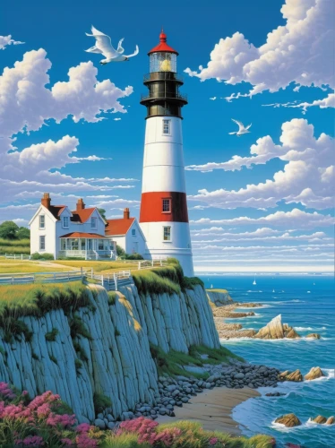 lighthouse,red lighthouse,light house,maine,electric lighthouse,cape cod,coastal landscape,light station,petit minou lighthouse,crisp point lighthouse,point lighthouse torch,marthas vineyard,seaside country,martha's vineyard,new england,thimble islands,sea landscape,beach landscape,nubble,landscape background,Conceptual Art,Sci-Fi,Sci-Fi 21