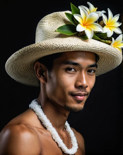 balinese,filipino,flower hat,javanese,hon khoi,florist gayfeather,asian conical hat,flowers png,sombrero,polynesian,portrait photography,men's hat,indonesian,portrait photographers,kokoshnik,coconut hat,hula,male model,lei flowers,men hat,Photography,Artistic Photography,Artistic Photography 09