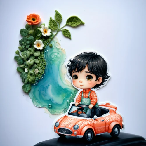 flower car,toy car,small car,orange blossom,drive,planted car,girl in car,girl and car,bookmark with flowers,cartoon car,blooming wreath,model car,wind-up toy,mini cooper,city car,girl in flowers,girl in a wreath,flower decoration,driving car,miniature cars