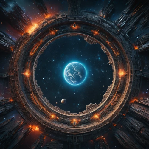 copernican world system,wormhole,space art,heliosphere,earth in focus,planisphere,geocentric,cosmic eye,apophysis,exo-earth,planet,planetary system,planetarium,orbiting,stargate,planet eart,space,exoplanet,binary system,nebulous,Photography,General,Fantasy