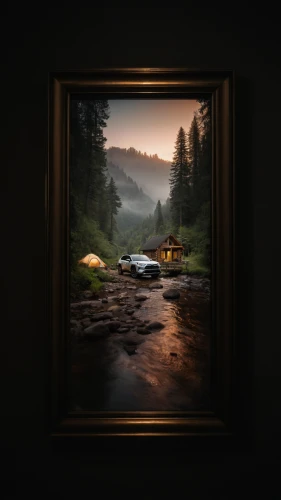 the cabin in the mountains,landscape background,house in the forest,house in mountains,house in the mountains,camper van isolated,campsite,home landscape,camper,house trailer,autumn camper,cabin,art background,camping car,lonely house,campground,travel trailer poster,camping bus,tourist camp,small cabin
