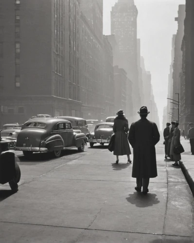 stieglitz,1950s,manhattan,vintage 1950s,new york streets,fifties,1952,1950's,50's style,1940s,13 august 1961,1960's,black city,new york taxi,50s,new york,aronde,george paris,5th avenue,wall street,Art,Artistic Painting,Artistic Painting 48