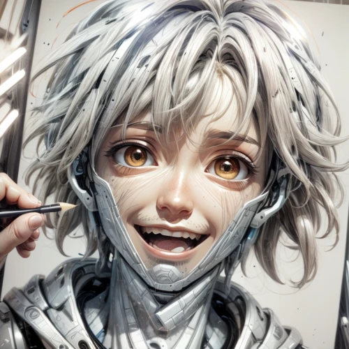 killua,silver,anchovy,a girl's smile,grin,silvery,piko,killua hunter x,killer smile,alloy,a smile,pepper,pierrot,gray color,tracer,crying angel,crying heart,pepper and salt,silver rain,mc