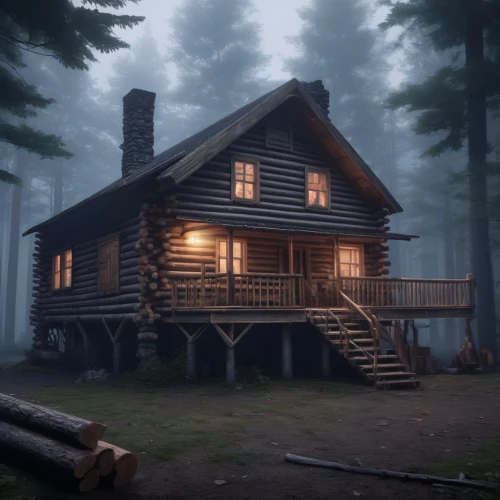 log cabin,log home,wooden house,house in the forest,the cabin in the mountains,small cabin,wooden houses,cabin,timber house,wooden hut,summer cottage,little house,small house,lodge,cottage,lonely house,witch's house,house in the mountains,house in mountains,traditional house,Conceptual Art,Fantasy,Fantasy 01