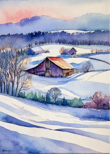 winter landscape,korean village snow,snow landscape,snowy landscape,watercolor,watercolor painting,snow scene,christmas landscape,watercolor paint,watercolour,winter morning,winter house,watercolor blue,snow fields,watercolor background,watercolor shops,watercolors,home landscape,winter background,watercolor paper,Illustration,Abstract Fantasy,Abstract Fantasy 08