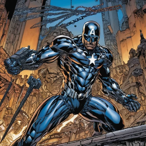 silver surfer,steel man,wall,electro,cleanup,daredevil,crossbones,destroy,venom,cyborg,war machine,figure of justice,capitanamerica,marvel comics,steel,9,10,7,iron,muscle man,Illustration,American Style,American Style 04