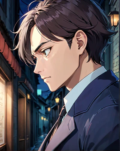 detective,detective conan,corvin,investigator,game illustration,spy visual,attorney,romano cheese,robert harbeck,husband,butler,adonis,male character,victor,ren,main character,inspector,sherlock holmes,sparrowhawk,holmes,Anime,Anime,General