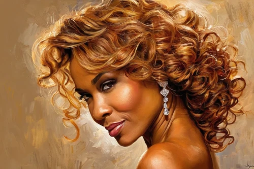 african american woman,beautiful african american women,art painting,oil painting on canvas,african woman,oil painting,black woman,golden haired,romantic portrait,airbrushed,blonde woman,italian painter,afro-american,artistic portrait,artificial hair integrations,jheri curl,artistry,afro american,caramel color,african art,Conceptual Art,Oil color,Oil Color 22