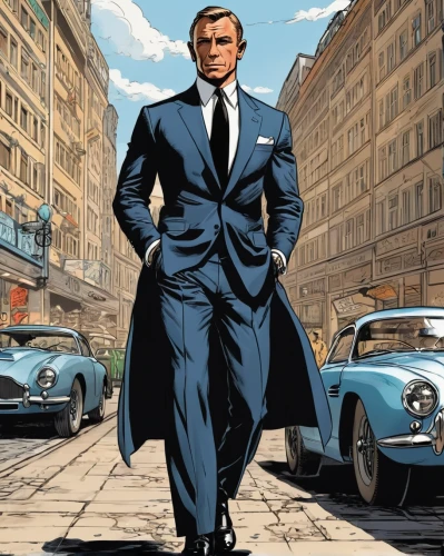 daniel craig,james bond,men's suit,spy visual,white-collar worker,gentleman icons,frank sinatra,a black man on a suit,spy,bond,suit actor,the suit,austin cambridge,billionaire,overcoat,business man,60's icon,kingpin,businessman,agent,Illustration,American Style,American Style 13