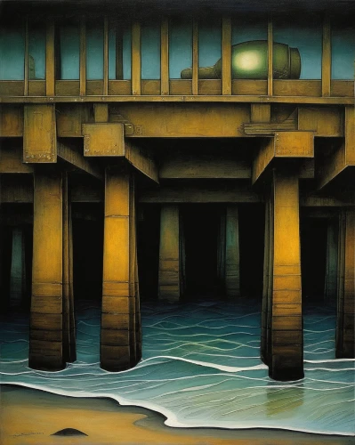 industrial tubes,bridge piers,infrastructure,hydropower plant,maasvlakte,arco humber,industrial landscape,canal tunnel,under the bridge,scripps pier,concrete bridge,highway bridge,railway bridge,pier,railroad bridge,bridge - building structure,sea trenches,cargo port,hydroelectricity,sluice,Illustration,Abstract Fantasy,Abstract Fantasy 09