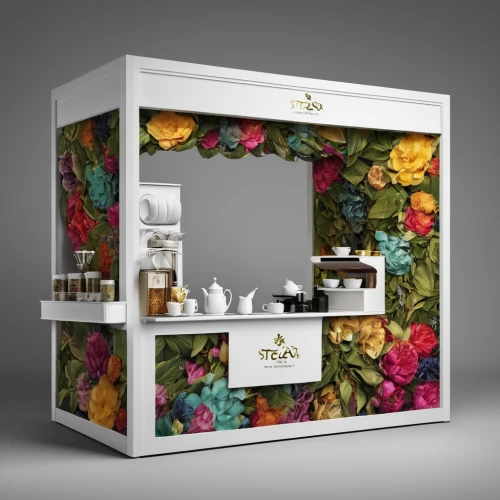 flower booth,cosmetics counter,product display,floral mockup,flower cart,sales booth,flower wall en,kitchen cart,bathroom cabinet,flower stand,dressing table,flower box,expocosmetics,vitrine,women's cosmetics,beauty room,kitchenette,kiosk,kitchen shop,kitchen cabinet,Photography,Artistic Photography,Artistic Photography 05