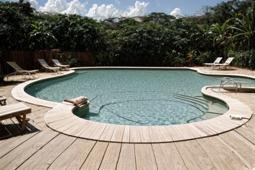 outdoor pool,dug-out pool,swimming pool,swim ring,wooden decking,infinity swimming pool,belize,eco hotel,landscape designers sydney,landscape design sydney,pool water surface,pool bar,pool water,pool,mozambique,pool house,holiday villa,crescent spring,wood deck,mineral spring