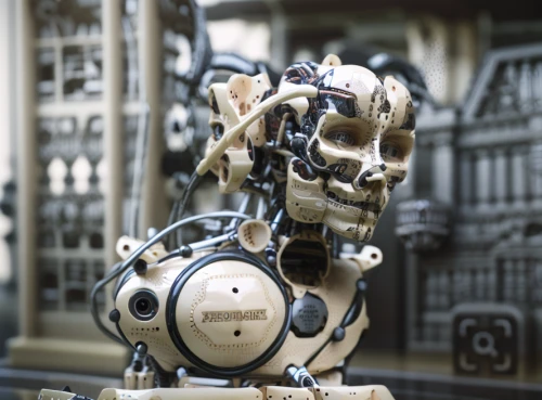endoskeleton,industrial robot,biomechanical,cybernetics,chatbot,robotic,chat bot,artificial intelligence,robotics,humanoid,skull sculpture,scrap sculpture,machine learning,vintage skeleton,social bot,mechanical,industry 4,robot,mech,cyborg