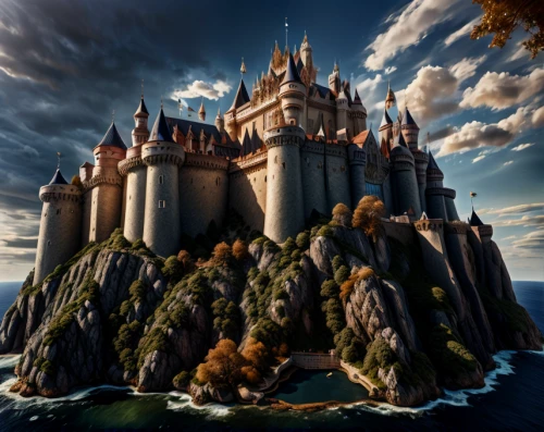 fairy tale castle,fairytale castle,water castle,castle of the corvin,gold castle,castel,fantasy picture,knight's castle,castles,disney castle,3d fantasy,medieval castle,castle,fantasy art,fantasy world,fantasy landscape,haunted castle,summit castle,sleeping beauty castle,templar castle