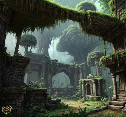 ancient city,ancient buildings,the ruins of the,druid grove,mausoleum ruins,hall of the fallen,ancient,ruins,the ancient world,fantasy landscape,concept art,arcanum,angkor,the mystical path,artemis temple,ancient house,monastery,imperial shores,development concept,paysandisia archon