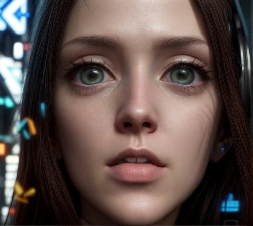 women's eyes,cyborg,gpu,oculus,pupils,heterochromia,computer graphics,the eyes of god,playstation 4,robot eye,ai,3d rendered,2080 graphics card,echo,headset,wireless headset,humanoid,scifi,anime 3d,uhd,Common,Common,Photography