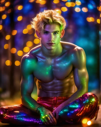 neon body painting,merman,colored lights,aquaman,male elf,disco,neon makeup,neon light,neon candies,neon lights,neon colors,star-lord peter jason quill,colorful light,neon carnival brasil,mardi gras,neon,candy boy,color,iridescent,neon candy corns,Photography,Artistic Photography,Artistic Photography 05