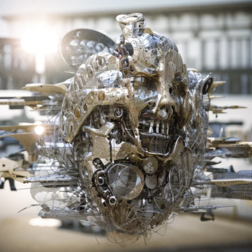 steampunk gears,endoskeleton,engine block,mechanical puzzle,aircraft engine,bucket wheel excavator,biomechanical,plane engine,district 9,cogs,gears,steampunk,truck engine,gearbox,internal-combustion engine,bucket wheel excavators,scrap sculpture,skull sculpture,scrap iron,carburetor