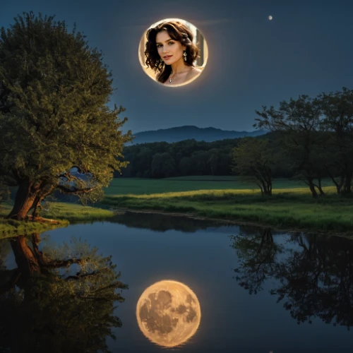 the night of kupala,moon and star background,herfstanemoon,fantasy picture,moonlit night,moon night,moonshine,stars and moon,queen of the night,mirror in the meadow,photo manipulation,phase of the moon,the moon and the stars,full moon,moonlit,super moon,celtic woman,birce akalay,violinist violinist of the moon,harmonia macrocosmica