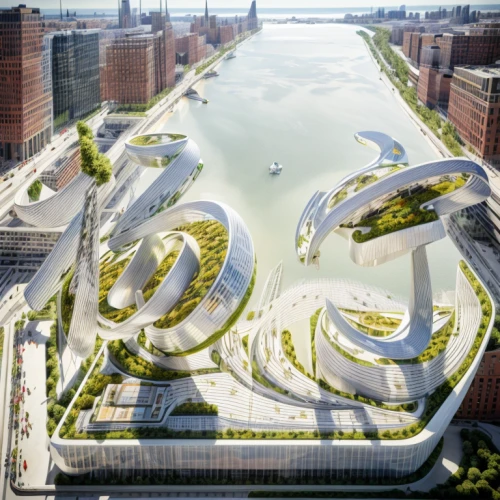 hoboken condos for sale,futuristic architecture,hudson yards,santiago calatrava,autostadt wolfsburg,calatrava,futuristic art museum,tiger and turtle,heart of love river in kaohsiung,very large floating structure,elbphilharmonie,artificial island,inlet place,tianjin,jewelry（architecture）,urban design,serpentine,archidaily,artificial islands,homes for sale in hoboken nj