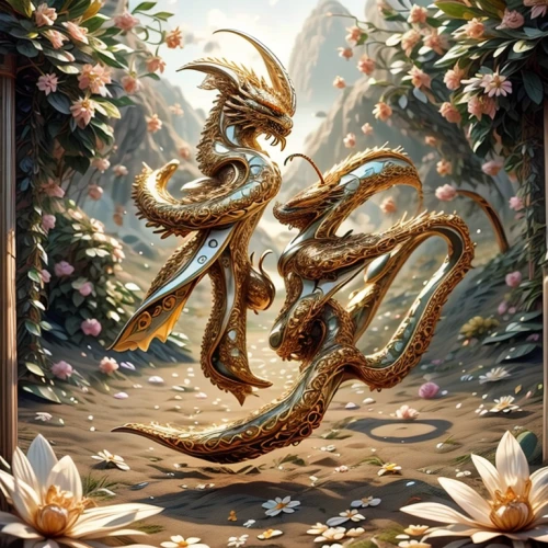 golden wreath,forest dragon,chinese dragon,vajrasattva,serpent,nine-tailed,golden dragon,dragon li,snake charming,yi sun sin,asclepius,frame flora,kokopelli,alibaba,zodiac sign libra,flora,fantasia,gold foil mermaid,dryad,nataraja