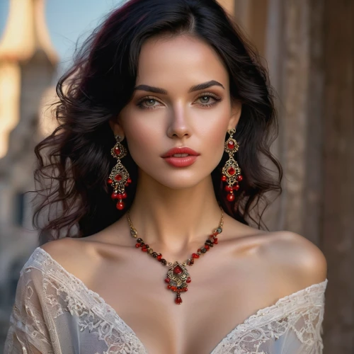 bridal jewelry,jewelry,jeweled,ukrainian,jewellery,romantic look,eurasian,romantic portrait,gold jewelry,necklace with winged heart,necklace,gift of jewelry,christmas jewelry,bylina,jewelery,earrings,jewelry florets,beautiful young woman,bridal accessory,russian folk style,Photography,General,Natural