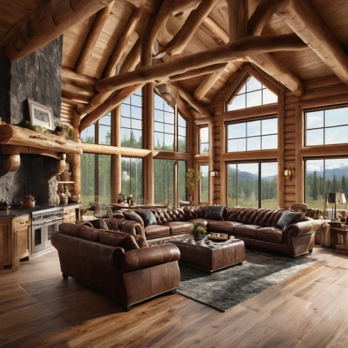 log home,log cabin,the cabin in the mountains,family room,wooden beams,living room,chalet,alpine style,livingroom,beautiful home,rustic,luxury home interior,loft,fire place,hardwood floors,house in the mountains,great room,cabin,wooden floor,modern living room,Photography,General,Natural